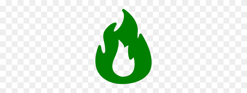 256x256 Green Fire Icon - Green Fire PNG