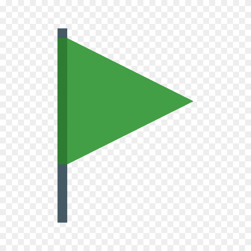 1600x1600 Значок Зеленого Флага - Значок Флага Png