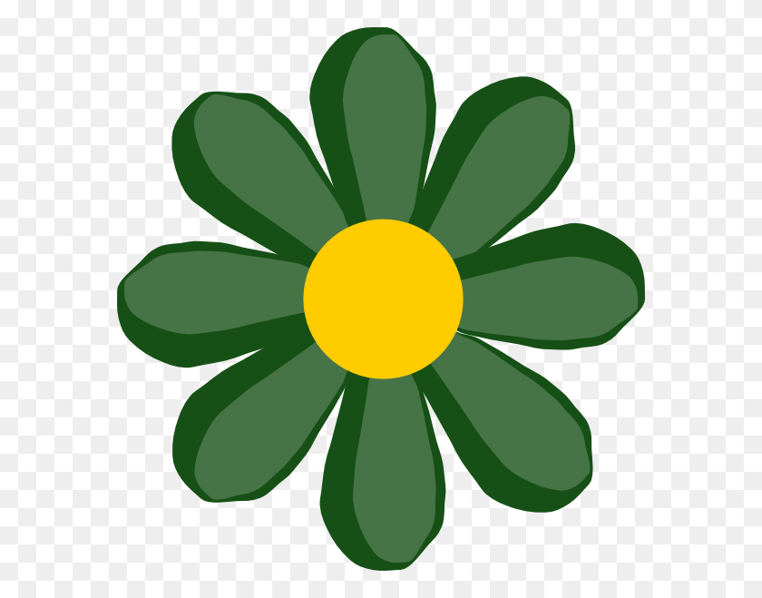 582x599 Зеленый Цветок Картинки Бесплатный Вектор - Аппарат Гольджи Клипарт