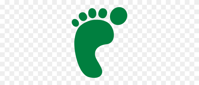234x298 Green Footprint Clip Art - Footprint Clipart