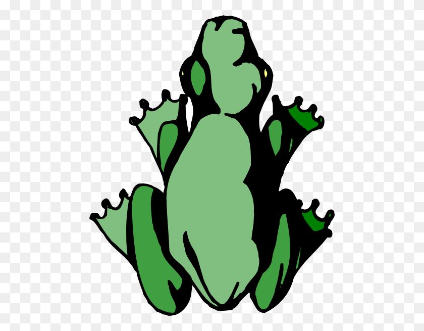 486x595 Green Frog Top View Clipart Png For Web - Plant Top View PNG