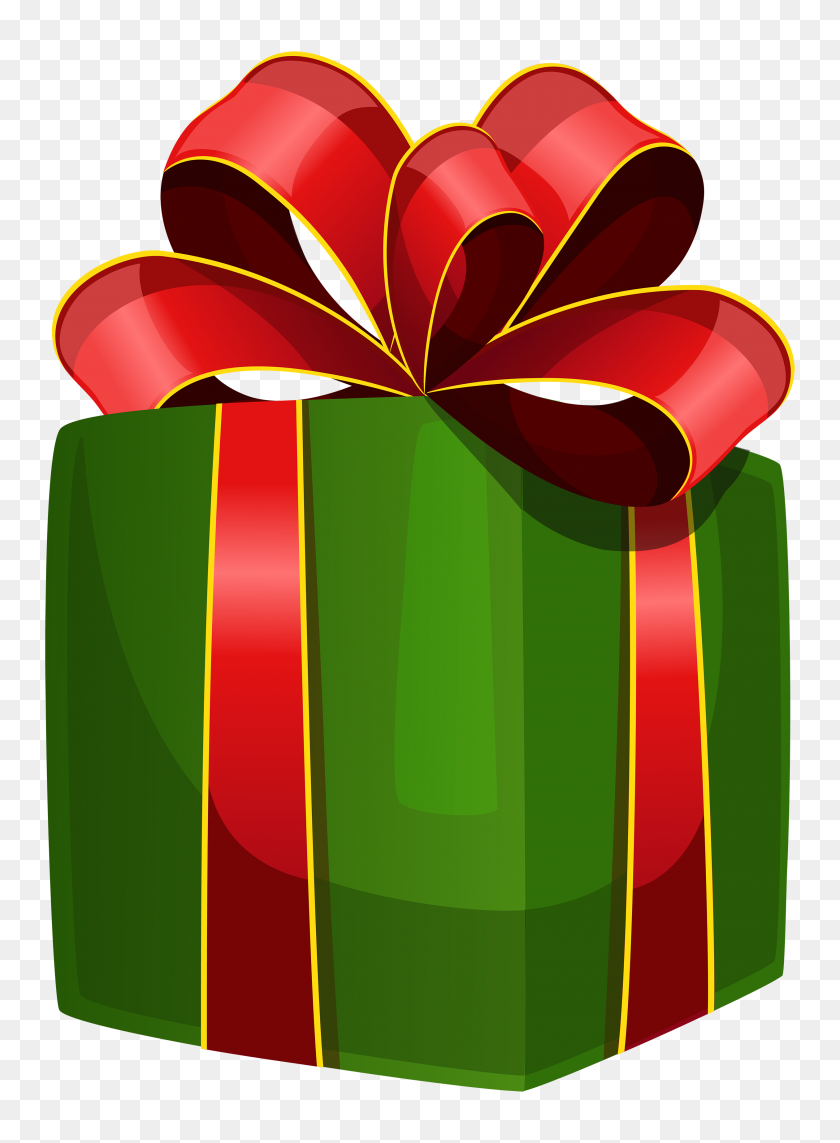 2520x3500 Green Gift Box Png Clipart - Present Clipart PNG