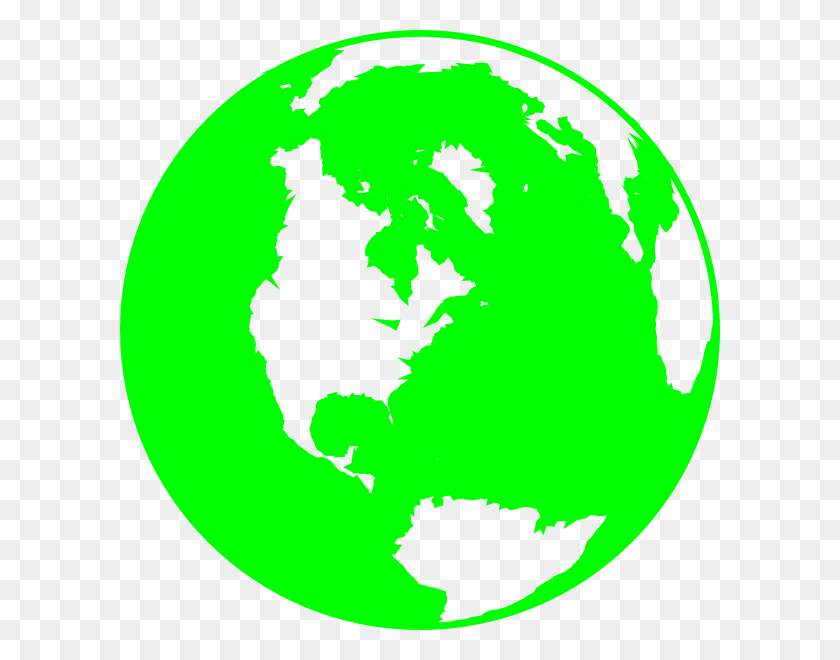600x600 Green Globe Png Clip Arts For Web - Globe Clipart PNG