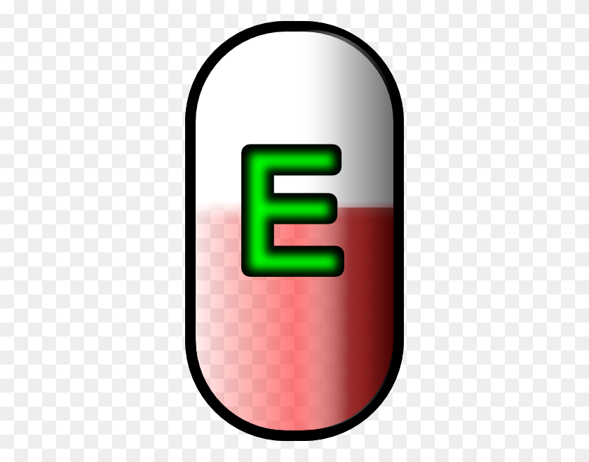 312x599 Green Glow Pill Png Clip Arts For Web - Pill Clipart
