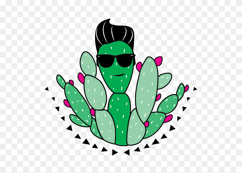 542x542 Green Go Cactus Water - Prickly Pear Cactus Clipart