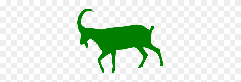 299x228 Green Goat Clip Art - Free Goat Clipart