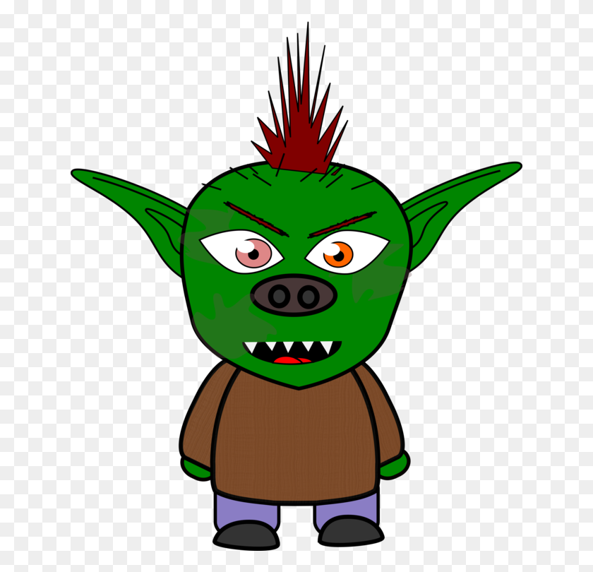 640x750 Green Goblin Ghoul Drawing Computer Icons - Orc Clipart