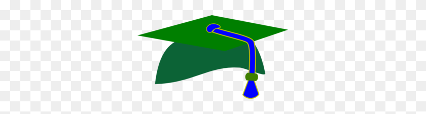 297x165 Green Graduation Cap Clip Art - Backwards Hat Clipart