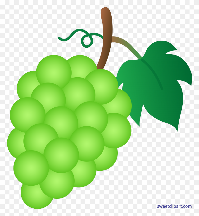 4801x5243 Green Grapes Clip Art - Purple Grapes Clipart