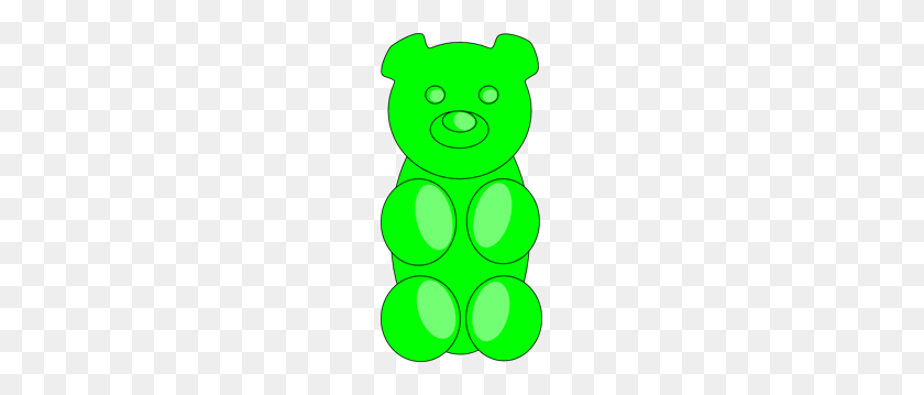 147x299 Зеленый Мармеладный Медведь Png Клипарт Для Интернета - Мармеладный Мишка Png