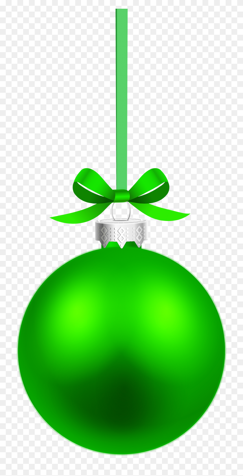 1232x2500 Green Hanging Christmas Ball Png Clipart - Hang Clipart