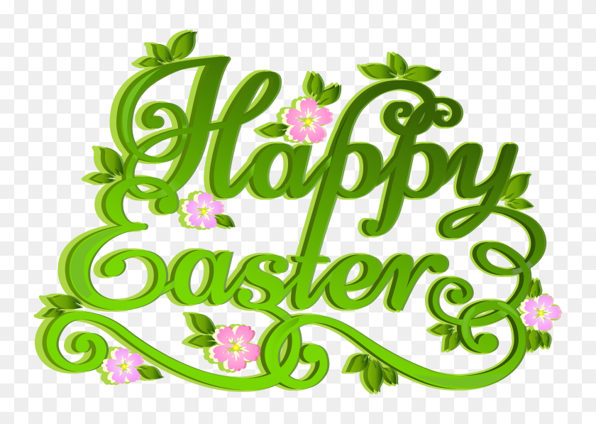 6000x4137 Green Happy Easter Transparent Png Clip Art Gallery - Easter Background Clipart