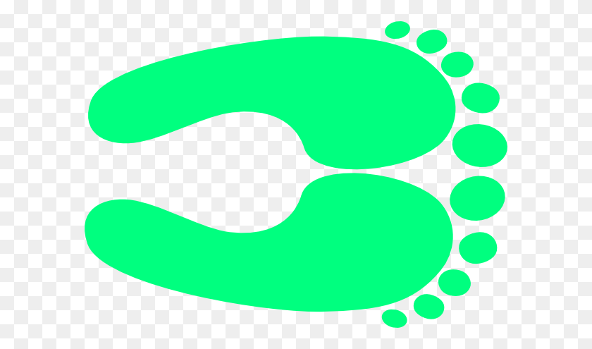 600x435 Green Happy Feet Clip Art - Happy Feet Clipart