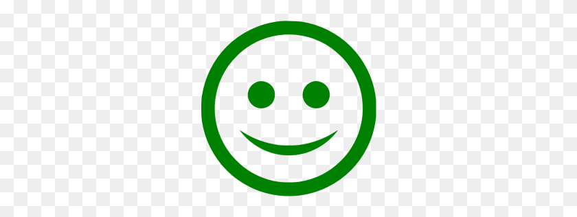 256x256 Значок Зеленый Счастливый - Значок Счастливый Png