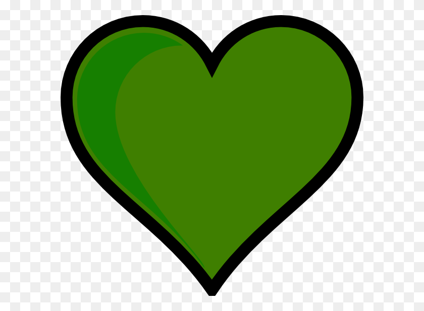 600x557 Imágenes Prediseñadas De Corazón Verde - Clipart De Servicio Al Cliente