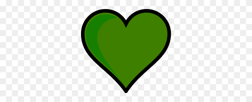 300x279 Green Heart Clip Art - Heart Organ Clipart