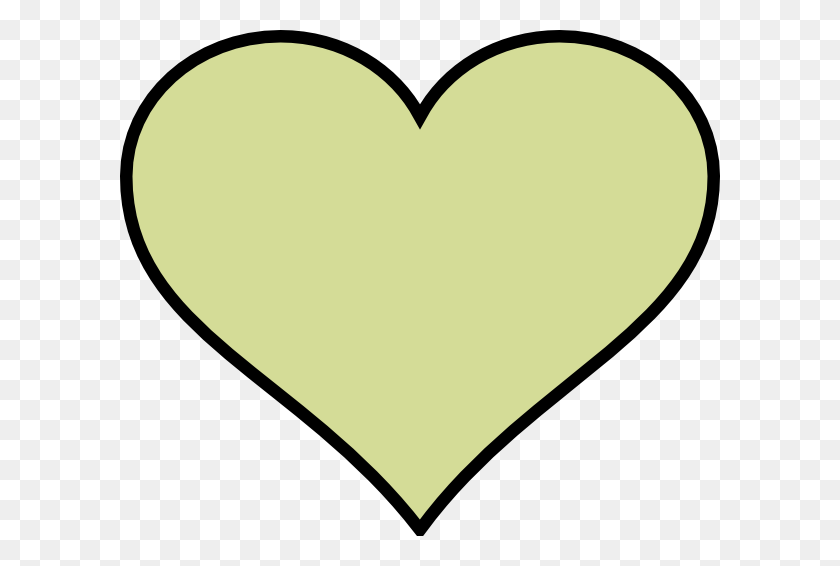 600x506 Зеленое Сердце Разного Цвета Картинки - Разный Клипарт
