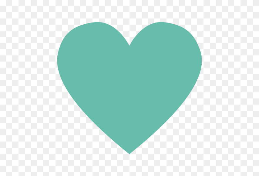 512x512 Green Heart Hippie Element - Green Heart PNG