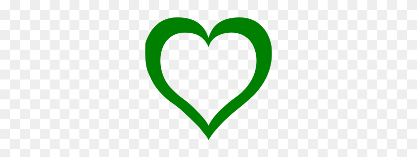 256x256 Green Heart Icon - Green Heart PNG