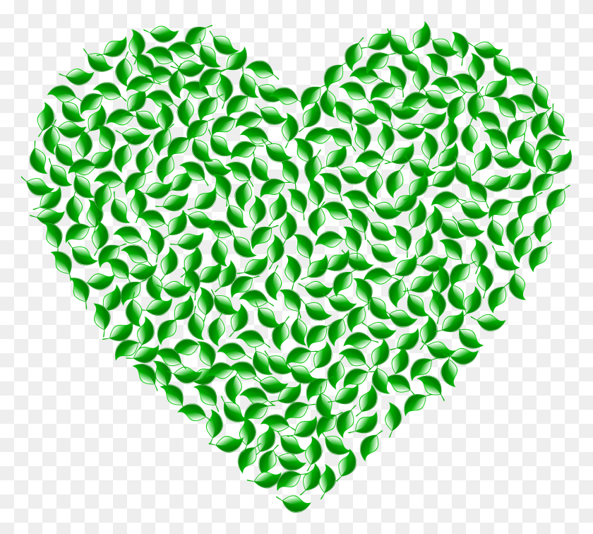 2342x2092 Green Heart Icons Png - Green Heart PNG