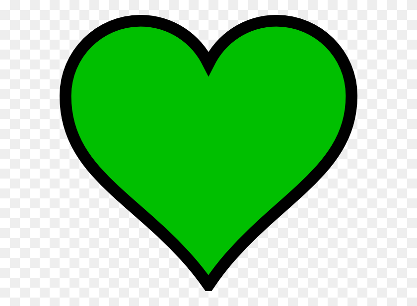 600x557 Imágenes Prediseñadas De Corazón Verde U Hoja De Trébol - Corazón Pequeño Png