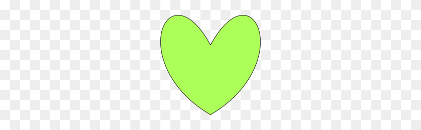 200x200 Green Heart Png Clip Arts For Web - Small Heart PNG