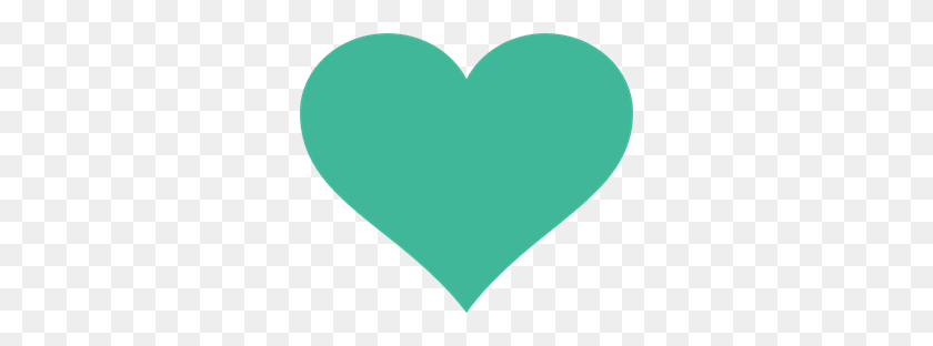300x252 Green Heart Png Clip Arts For Web - Green Heart PNG