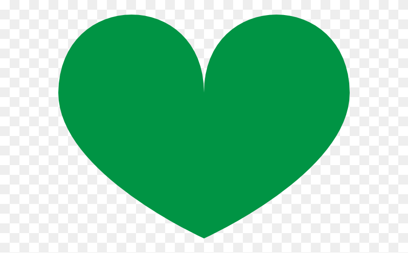 600x461 Green Heart Png Clip Arts For Web - Heart Clipart PNG