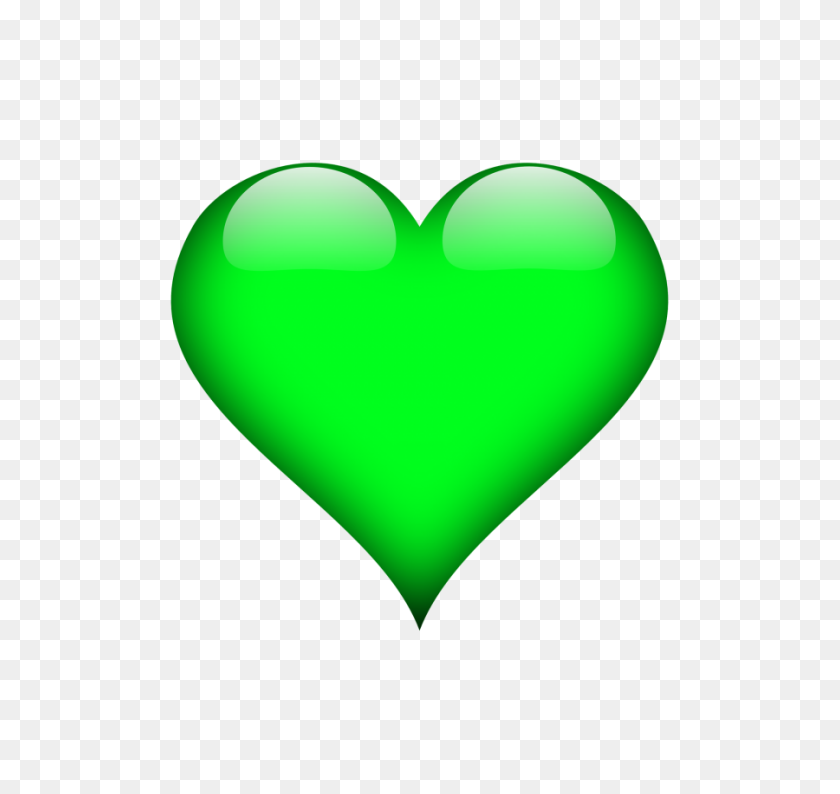 900x847 Green Heart Png Transparent Background Image Download Png - 3d Heart PNG