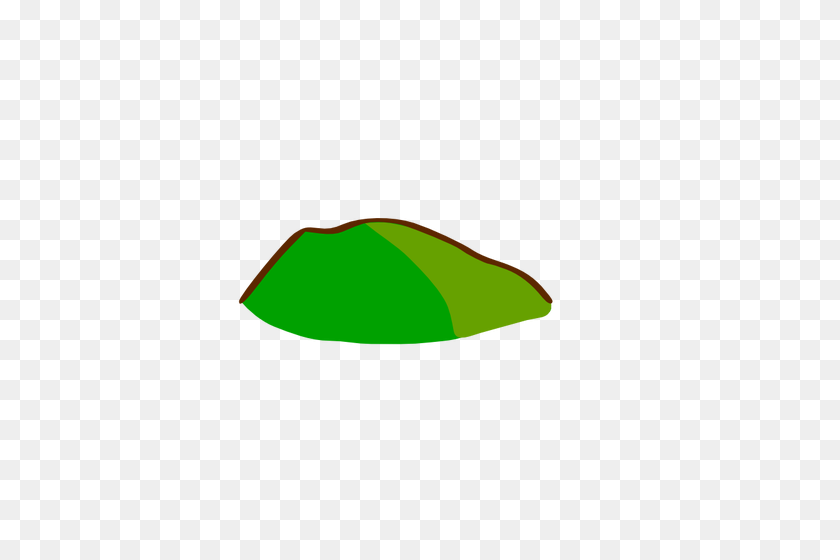 500x500 Зеленый Холм Элемент Карты Вектор Картинки - Над Холмом Клипарт