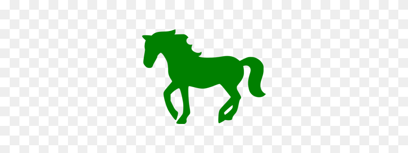 256x256 Значок Зеленая Лошадь - Значок Лошадь Png