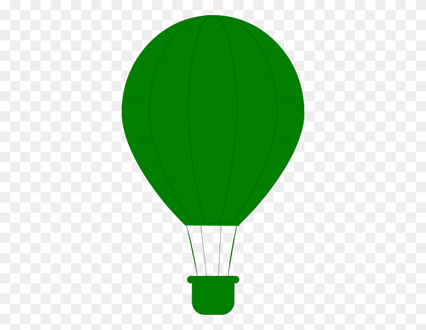 360x592 Green Hot Air Balloon Clip Art - Green Balloon Clipart