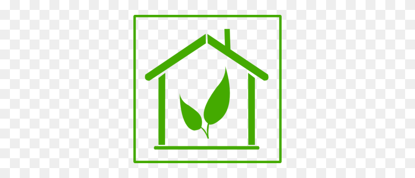 300x300 Зеленый Дом Значок Энергии Картинки - Энергетический Клипарт