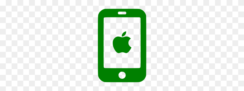 256x256 Icono De Iphone Verde - Logotipo De Iphone Png