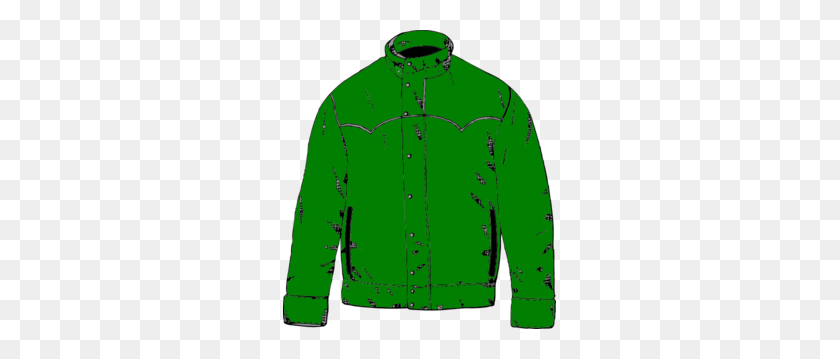 273x299 Зеленая Куртка Картинки - Карманная Рубашка Клипарт