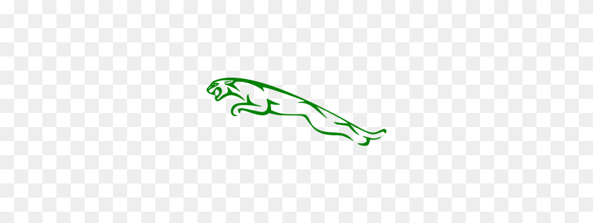 256x256 Значок Зеленый Ягуар - Логотип Ягуара Png