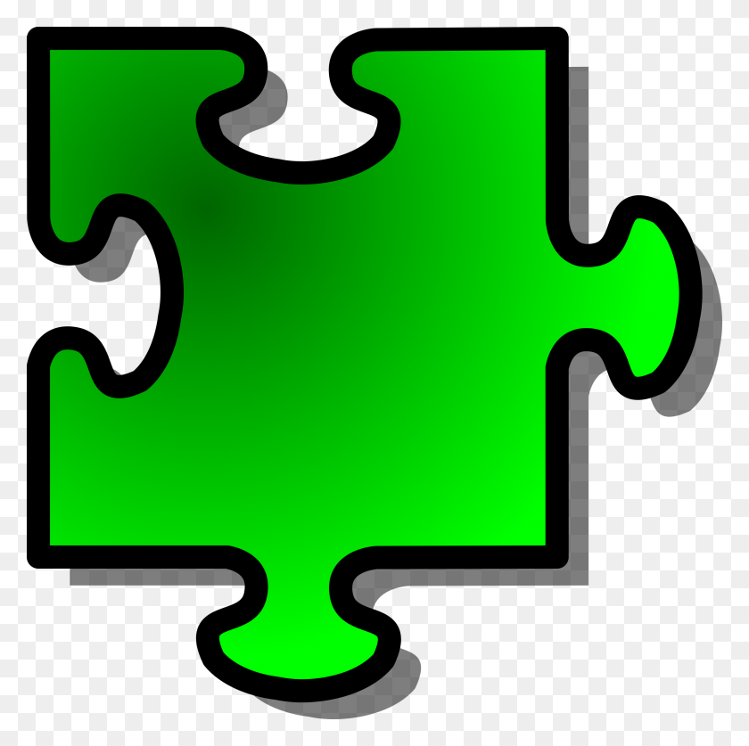 2407x2400 Green Jigsaw Piece Icons Png - Jigsaw PNG