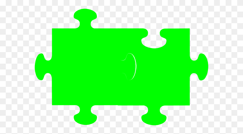 600x403 Green Jigsaw Puzzle Clip Art Png - Jigsaw Puzzle Clipart