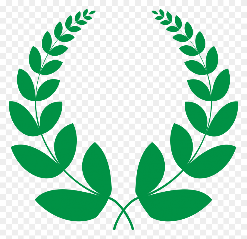 2332x2250 Green Laurel Wreath Icons Png - Wreath PNG