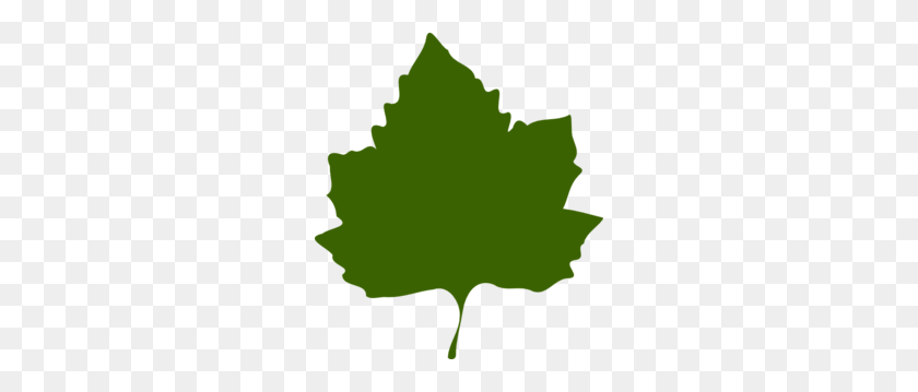 264x299 Green Leaf Clip Art - Foliage Clipart