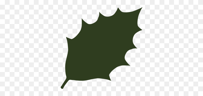 338x340 Green Leaf Line - Amoeba Clipart
