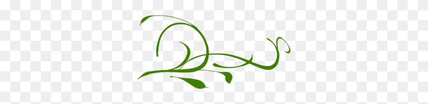 300x144 Зеленые Листья Водоворот Картинки - Безмятежность Клипарт