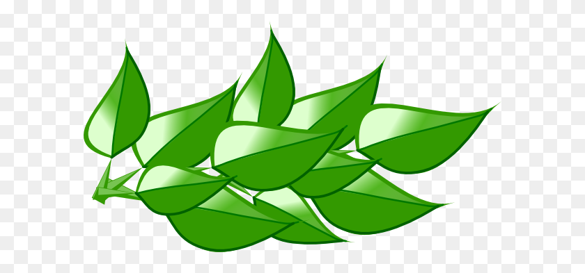 600x333 Green Leaves Tree Clipart Clipartmasters - Leaf Clipart PNG