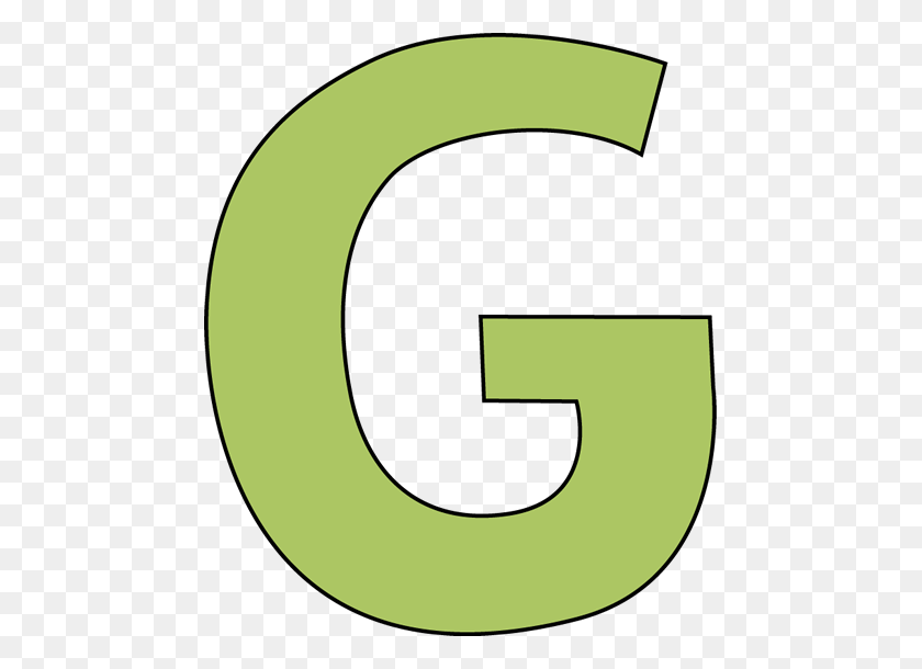 467x550 Зеленая Буква G Картинки - Клипарт Буквы Алфавита