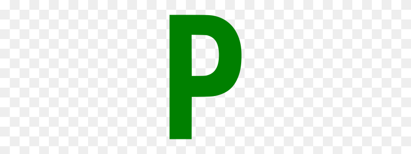 256x256 Значок Зеленая Буква P - Буква P Png