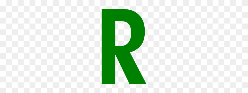 256x256 Значок Зеленая Буква R - Буква R Png