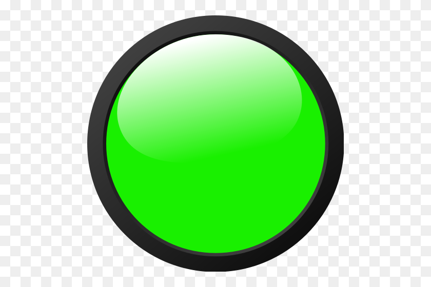 500x500 Green Light Icon - Light PNG