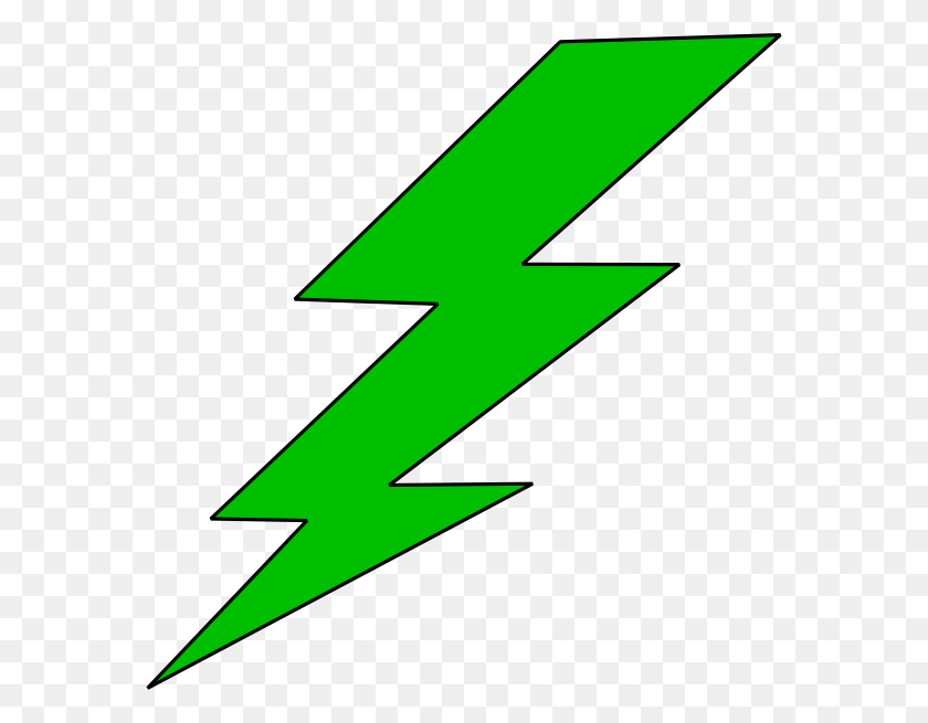 576x595 Green Lighting Bolt Png Clip Arts For Web - Lightning Bolt Clipart Transparent