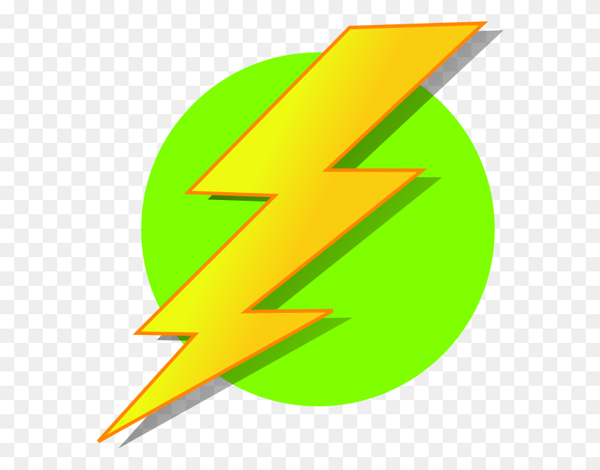 570x598 Green Lightning Bolt Clipart Clip Art Images - Lightning Bolt Clipart Black And White