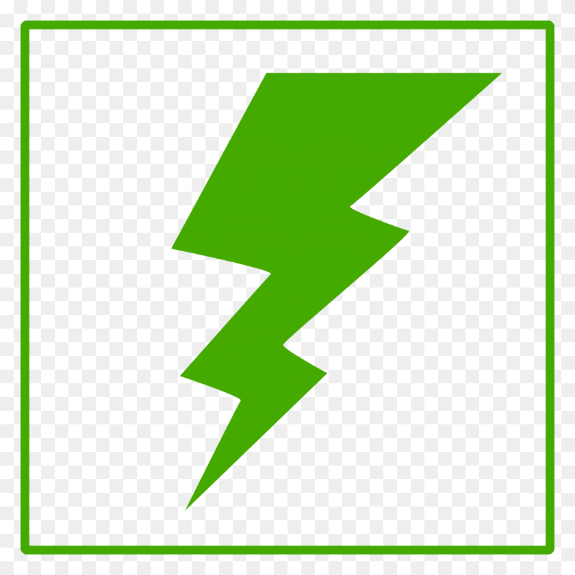 2400x2400 Green Lightning Bolt Png Transparent Images - Lightning Bolt Clipart Transparent